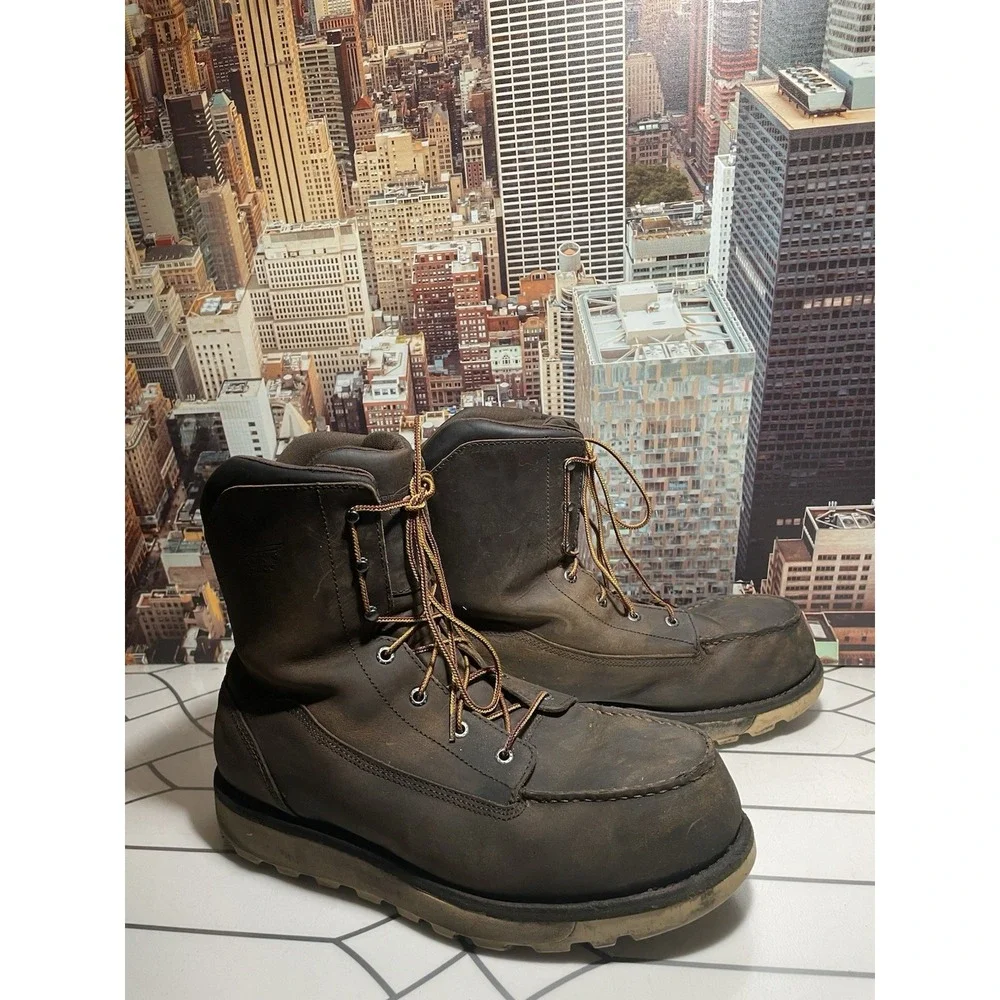 Red Wing 2442  Brown Steel Toe Work Boot Size US Size 11.5 E2 - Picture 5 of 14